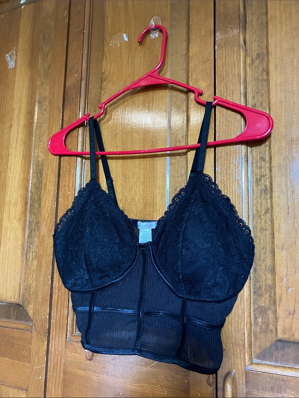 Bozzolo Black Lace Longline Bralette with Underwire w/ a few FREE accessories!!
